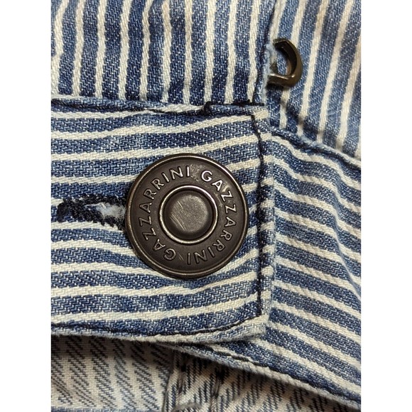 ITALIAN GAZZARRINI MENS COTTON DISTRESSED STRIPEDJEANS PANTS SIZE 33 - Picture 7 of 16